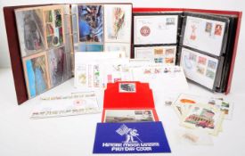 COLLECTION OF POSTCARDS & FIRST DAY COVERS