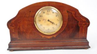 EDWARDIAN INLAID 8 DAY MANTEL CLOCK