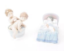 LLADRO - TWO CONTEMPORARY SPANISH PORCELAIN FIGURES