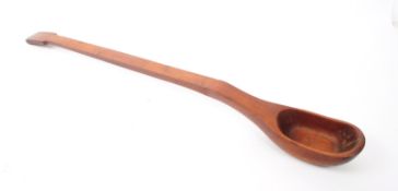 VINTAGE 20TH CENTURY OVERSIZED WOODEN SPOON