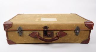 VINTAGE MID CENTURY D MOB 1945 SECOND WORLD WAR SUITCASE