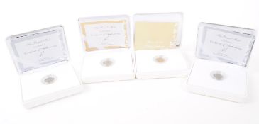 ROYAL MINT - FOUR LUCKY SILVER SIXPENCE COIN SETS