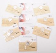 ROYAL MINT - TEN FINE SILVER £20 COINS