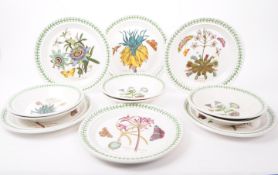 PORTMEIRION - COLLECTION OF BOTANICAL GARDEN CERAMIC PLATES