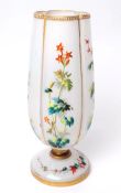 19TH CENTURY VICTORIAN HAND PAINTED GLASS VASE