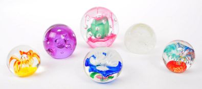 COLLECTION OF GLASS PAPERWEIGHTS