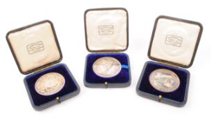 THREE JOHN PINCHES EDWARDIAN CLIFTON COLLEGE MEDALS