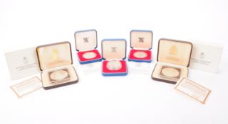 COLLECTION OF COMMEMORATIVE MINT PROOF SILVER COINS