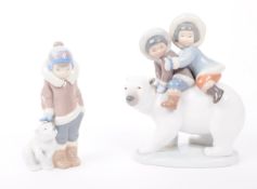 LLADRO - X2 VINTAGE SPANISH PORCELAIN FIGURES