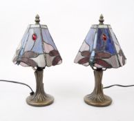 PAIR OF 20TH CENTURY TIFFANY STYLE TABLE LAMPS
