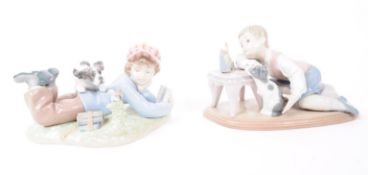 LLADRO - X2 VINTAGE SPANISH PORCELAIN FIGURES