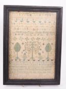 18TH CENTURY NEEDLEWORK SAMPLER