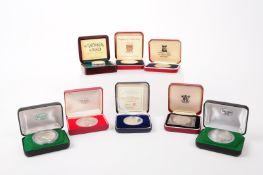 COLLECTION OF 20TH CENTURY SILVER PROOF COINS