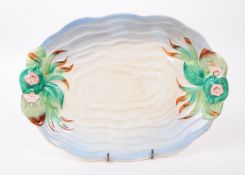 CLARICE CLIFF, NEWPORT - MID CENTURY 1940S ' POND ' CERAMIC PLATE