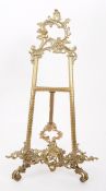 LARGE ROCCOCO BRASS EASEL FRAME