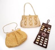 THREE 1920S STYLE BEADED PURSES