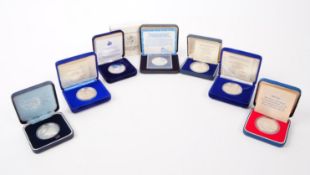 COLLECTION OF 20TH CENTURY SILVER PROOF COINS