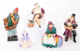 ROYAL DOULTON - COLLECTION OF FIVE VINTAGE 20TH CENTURY FIGURES
