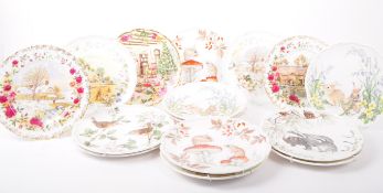 ROYAL ALBERT - COLLECTION OF LATE 20TH CENTURY CABINET PLATES