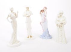 COALPORT & ROYAL WORCESTER - COLLECTION OF PORCELAIN LADY STATUES