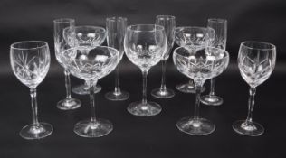 WATERFORD - COLLECTION OF LISMORE CUT GLASS DRINKING GLASSES