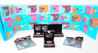 COLLECTION OF LONDON 2012 OLYMPICS COMMEMORATIVE COINS