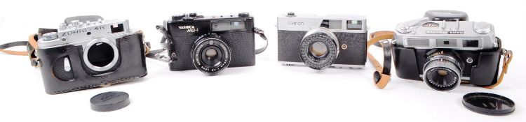 COLLECTION OF 20TH CENTURY RANGEFINDER CAMERAS