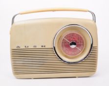 BUSH - MID CENTURY BATTERY OPERATED PORTABLE RADIO RECEIVER