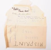 BANK OF ENGLAND - 1949-55 ONE POUND NOTE MISPRINT