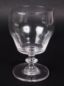 GEORGE III 19TH CENTURY STEM DRINKING GLASS / GOBLET