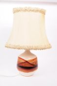 PETER ELLERY - TREMAEN - MID CENTURY CORNISH POTTERY TABLE LAMP