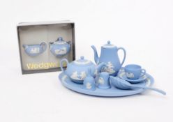 WEDGWOOD - JASPERWARE - MINATURE PORCELAIN TEA SERVICE