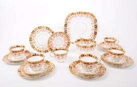 ROYAL ALBERT - EARLY 20TH CENTURY IMARI PATTERN TEA SET