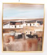 LATE 20TH CENTURY ABSTRACT IMPASTO OIL ON BOARD