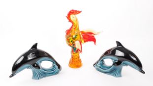 COLLECTION OF X3 LATE 20TH CENTURY GLASS ANIMAL PIECES