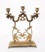 1920S CHINESE BRASS CANDELABRA