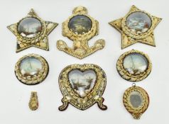 COLLECTION OF EARLY 20TH CENTURY EDWARDIAN SEASHELL DIORAMAS