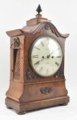 D. FERRIS, CALNE - 19TH CENTURY MAHOGANY CASED MANTEL CLOCK