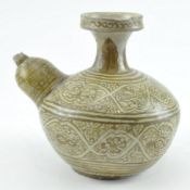 THAI SAWANKHALOK STONEWARE BROWN-GLAZED KENI 东南亚泰国軍持