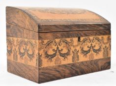 VICTORIAN LATE 19TH CENTURY TUNBRIDGE WARE MICRO MOSAIC LIDDED BOX