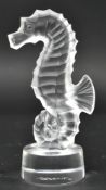 LALIQUE - CONTEMPORARY GLASS SEAHORSE PAPERWEIGHT