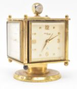 IMHOF, SWISS - 20TH CENTURY GILT BRASS WEATHER STATION COMPENDIUM