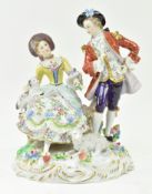 EARLY 20TH CENTURY SITZENDORF PORCELAIN COURTING COUPLE FIGURINE