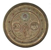 19TH CENTURY MOULDED COPPER COMMEMORATIVE TROPHY PLAQUE