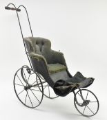 LATE 19TH CENTURY VICTORIAN CHILDS TOY PERAMBULATOR PRAM