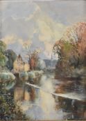 LOUIS BURLEIGH BRUHL (1861-1942) - WATERCOLOUR ON PAPER