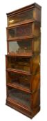 GLOBE WERNICKE - EARLY 20TH CENTURY SIX-TIER BARRISTER'S STACKING BOOKCASE