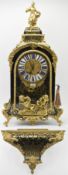 LOUIS XV 18TH CENTURY TARGE A PARIS BOULLE WORK MANTEL CLOCK