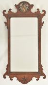 REGENCY EARLY 19TH CENTURY MAHOGANY INLAID PIER MIRROR