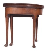 GEORGE III 18TH CENTURY MAHOGANY FOLDING CARD / GAME TABLE